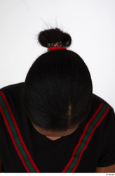 Head Hair Woman Black Casual Slim Street photo references